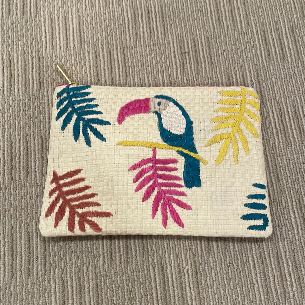 NEW Boden Embroidered Clutch Bag